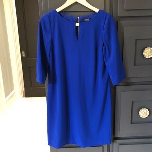 Tahari Arthur S. Levine Royal Blue Shift Dress